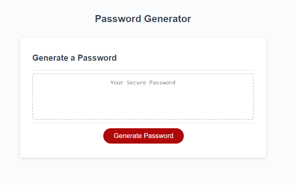 Password gen